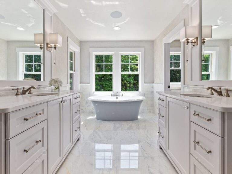 European cabinets installed in a modern, luxury kitchen.